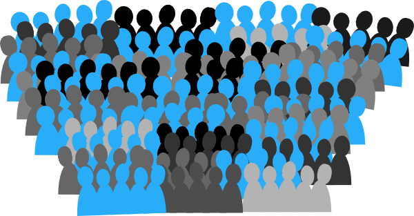 Unc Crowd Clip Art At Clker C - Crowd Of People Clipart