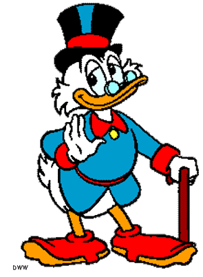 Uncle Scrooge McDuck image . - Scrooge Clipart