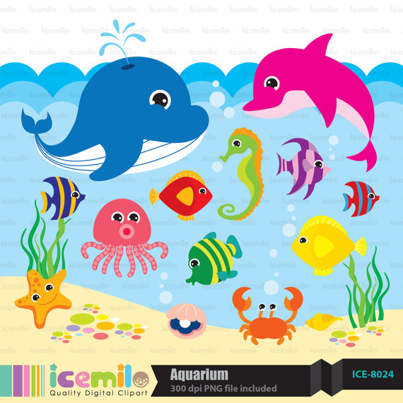 Under The Sea Digital Clipart By Icemiloclipart On Etsy