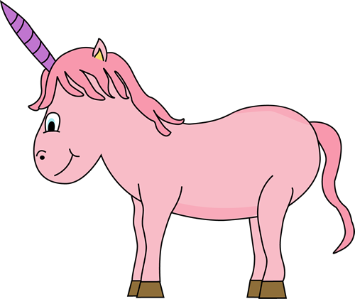 Unicorn Clip Art Image - pink - Clip Art Unicorn