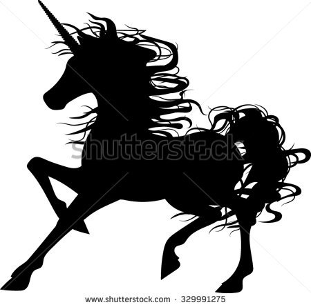 Unicorn Silhouette - Vector Illustration