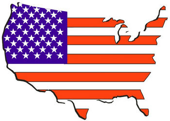 United States 3d Map Stock Ve