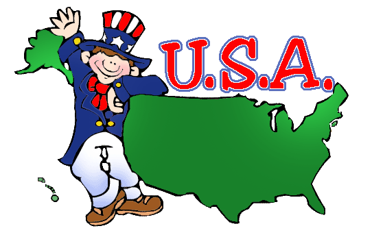 United States Clip Art Map . - United States Clip Art