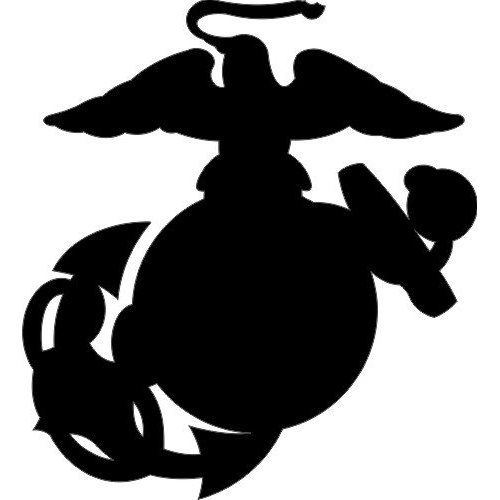 United States Marine Corps Eagle Globe Anchor Silhouette