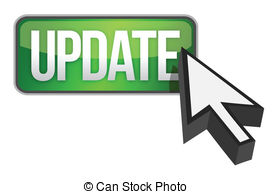 green update button and a cur - Update Button Clipart