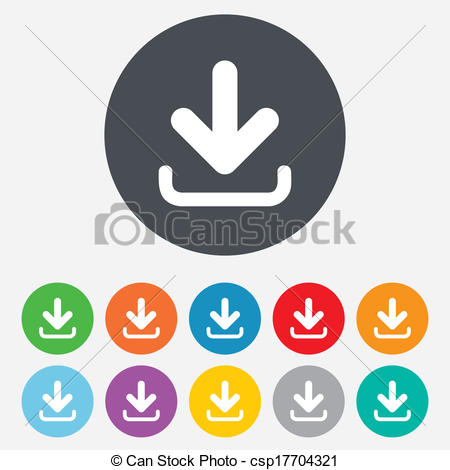 Upload button. - csp17704321 - Upload Button Clipart