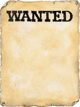 Wanted Poster Clip Art. Wante