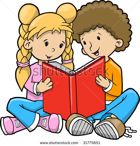 Kids reading. 