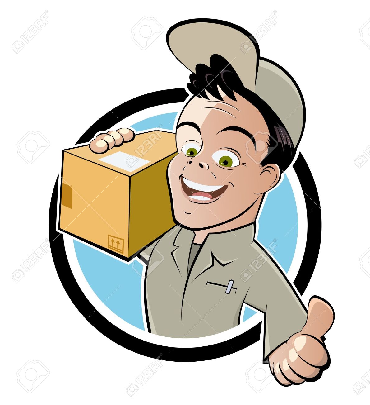 Ups Delivery Man Clipart