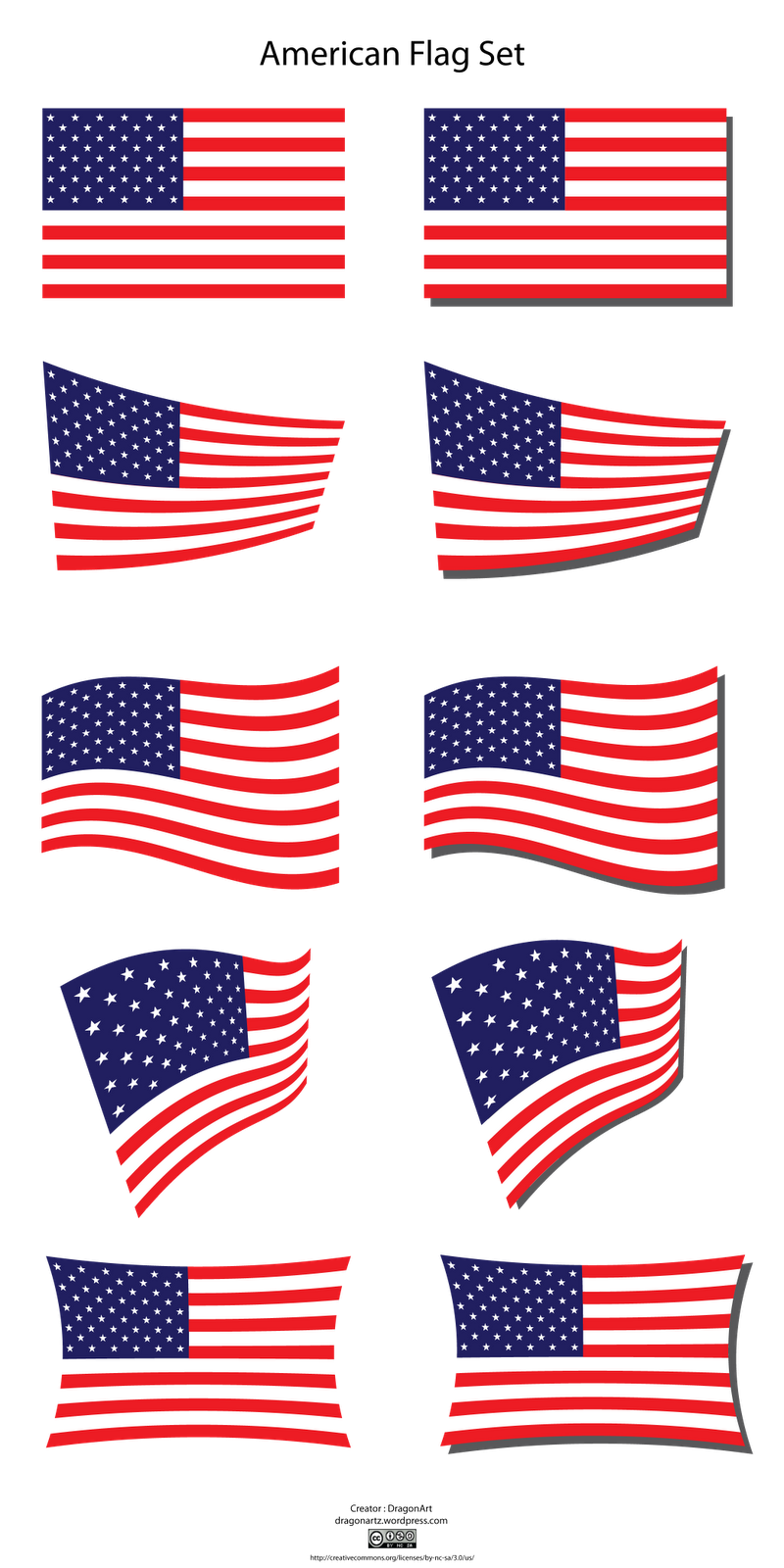 Us flag american flag clipart - American Flag Clip Art Vector