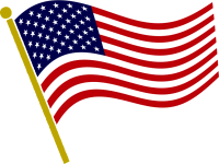 Us flag american flag pole cl - Us Flag Clip Art