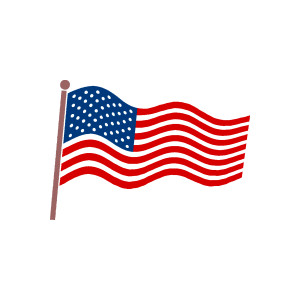 Us flag american flag us vector clipart kid