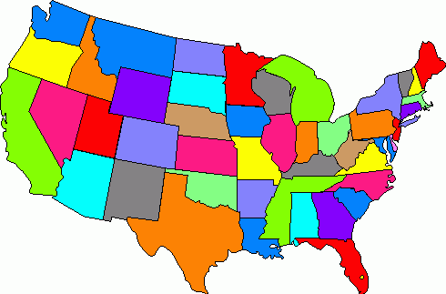 Us Map With State Names. Country Clipart Lisa Clipart .
