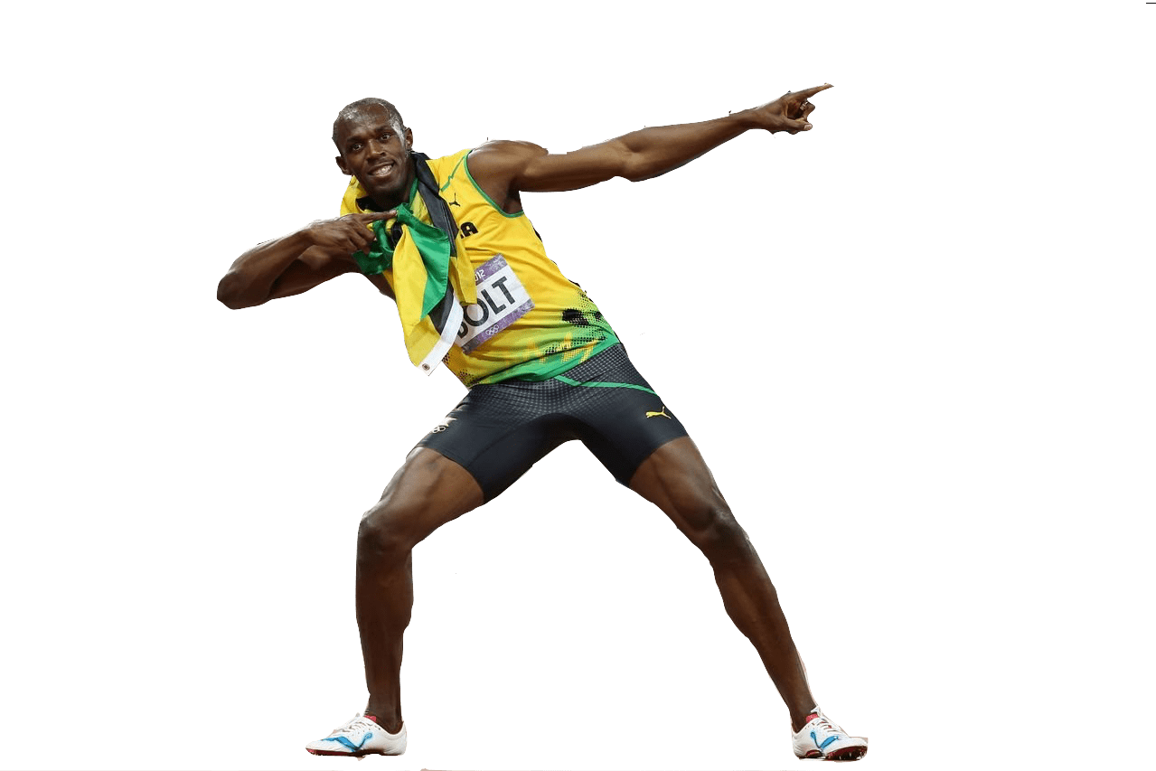 Usain Bolt Pose Silhouette