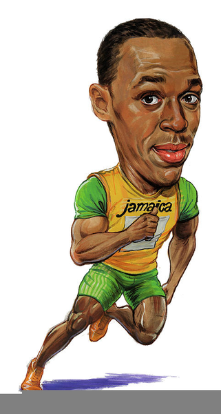 Download this image as: - Usain Bolt Clipart
