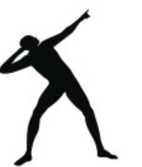 Usain Bolt owns the trademark to his pose silhouette