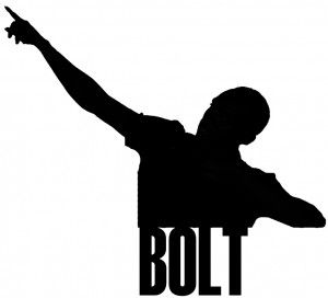 Usain Bolt Tribute Sticker