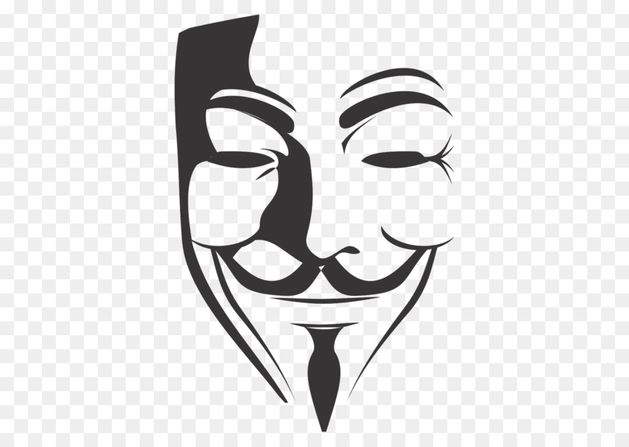 V for Vendetta Clip art - anonymous mask