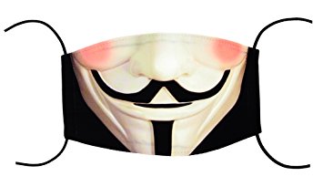 V for Vendetta Earloop Face Mask For Outdoor/Winter/Christmas/Party