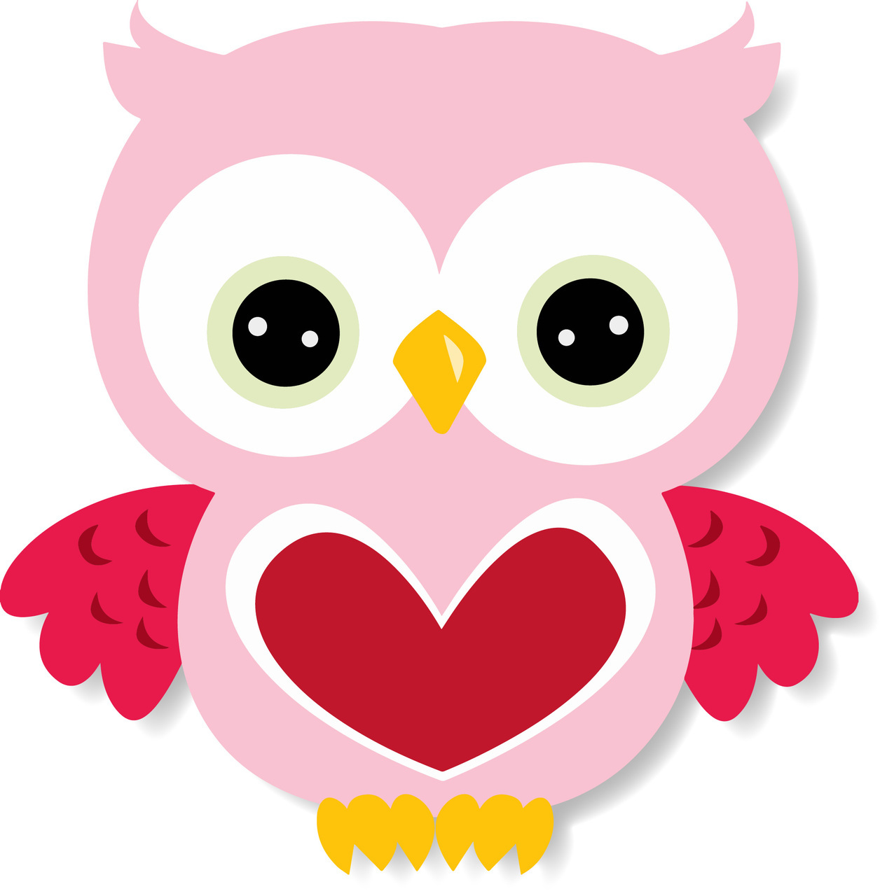 Valentine Owl Clipart Images  - Pink Owl Clip Art
