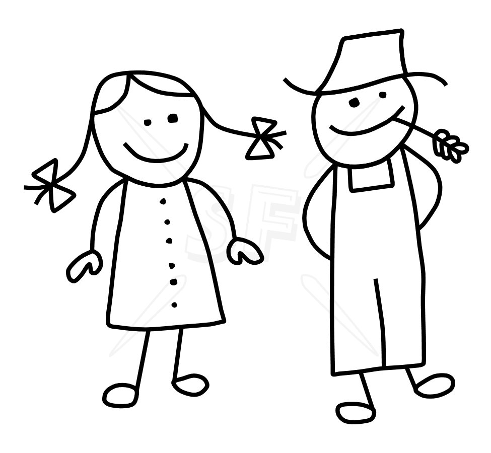 Variety of Stick People Clip  - Stick People Clipart