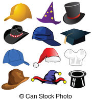 ... Various hats illustration clipart icons