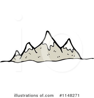 Mountains Clipart Black And W