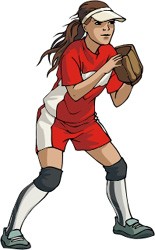 Softball Clipart Girl Softbal