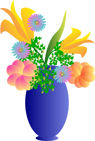 Vase Of Flowers Clip Art At C - Flower Vase Clipart