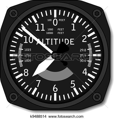 vector aviation airplane altimeter