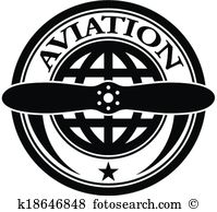 vector aviation stamp