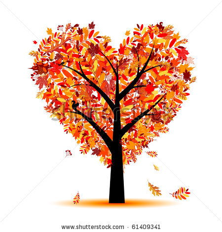Vector Beautiful Autumn Tree  - Fall Tree Clip Art