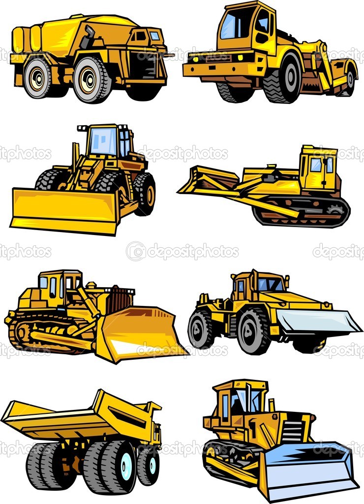 Vector by Digital-Clipart - Construction Equipment Clipart