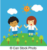 vector cartoon - student . - Good Afternoon Clipart