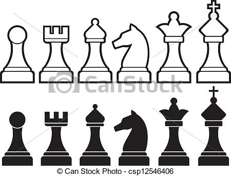 ... Chess pieces collection. 