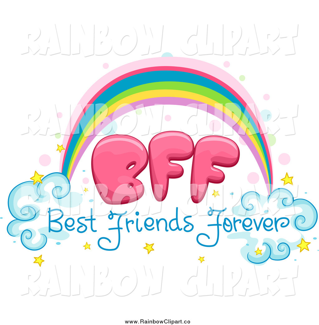 Vector Clip Art Of A Best Friends Forever Bff Rainbow By Bnp Design