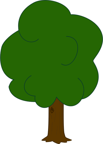 Vector graphics of younger oa - Oak Tree Clipart