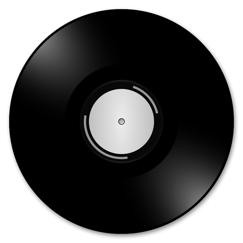 Vector illustration of vinyl record