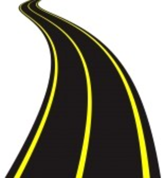 Vector Illustration Of Windin - Roads Clipart