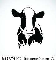 Vector image of an cow - Dairy Cow Clip Art
