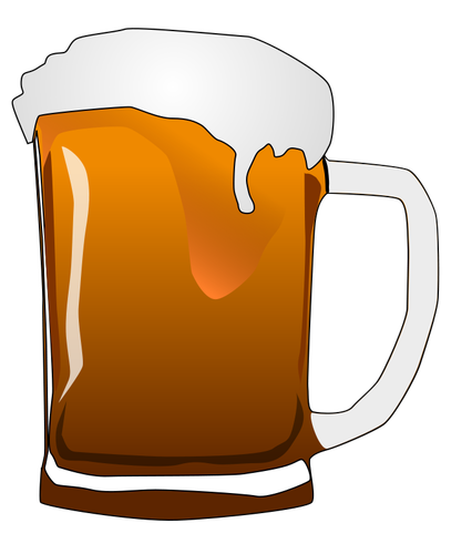 Vector image of beer mug