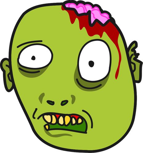 Halloween zombie clipart kid 