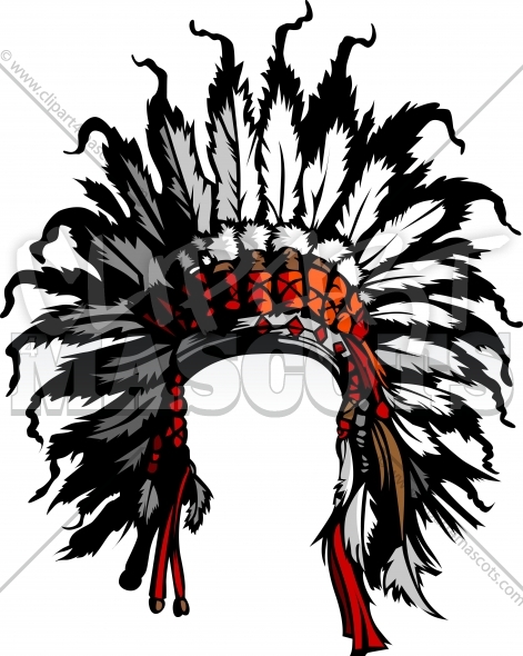 Vector Indian Headdress Clipart Image