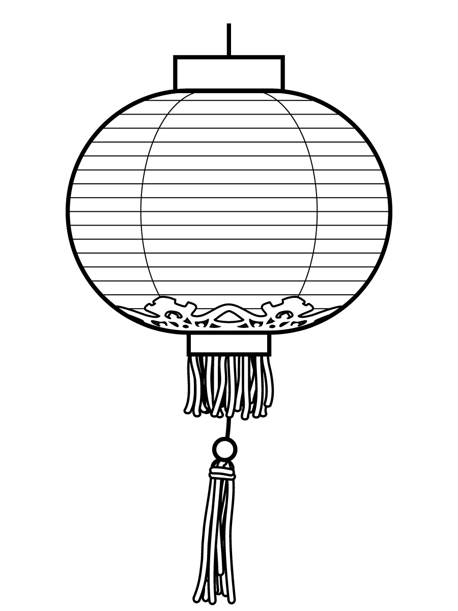 vector Lantern clip art. Chinese Lanterns Drawing