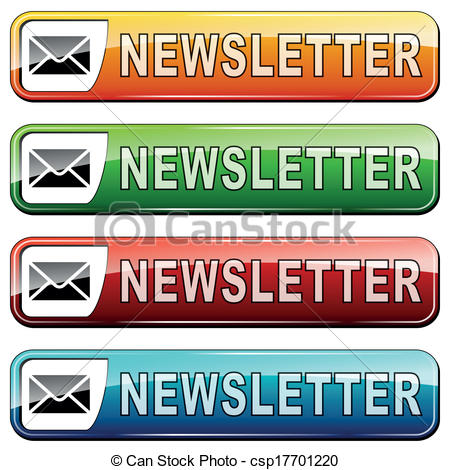 Vector - newsletter buttons