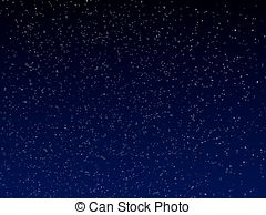 ... vector night sky - vector dark blue night sky with stars
