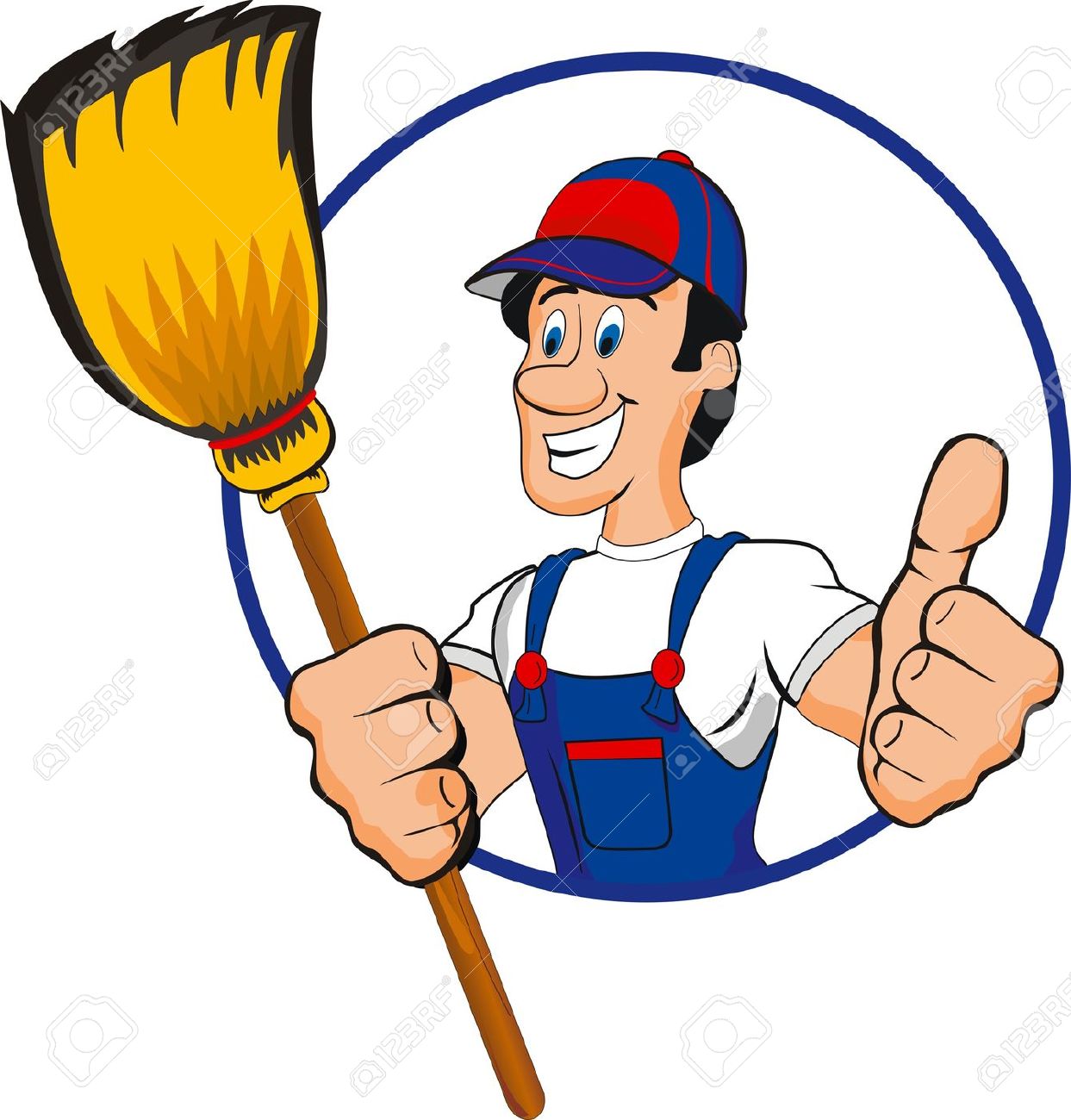 Vector - professional cleaner - Cleaning Clipart