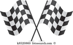 vector racing flags - Racing Clipart