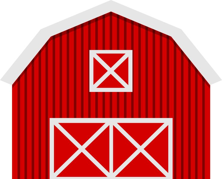 Vector Red Barn Clipart