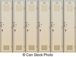 ... vector school lockers - vector illustration of school... ...